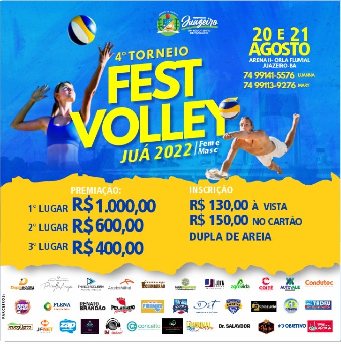 Informações do Torneio TORNEIO VÔLEI DE PRAIA - FESTA DA UVA 2022 - LetzPlay